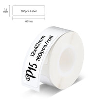 Load image into Gallery viewer, P15 Label Printer Label Tape Sticker Self-adhesive P15 Portable Thermal Label Maker Printing Paper Waterprood Adhesive Sticker
