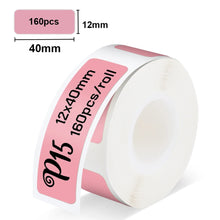 Load image into Gallery viewer, P15 Thermal Label Paper 12*40mm 15*30mm 15*50mm Waterproof Self-adhesive P15 Label Sticker Tape for P15 P12 D30 Label Printer
