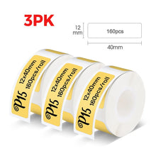 Load image into Gallery viewer, P15 Thermal Label Printer Similar as D11 D110 D101 Mini Label Maker Portable Sticker Label Machine or 3PK-6PK 12mm Label Paper
