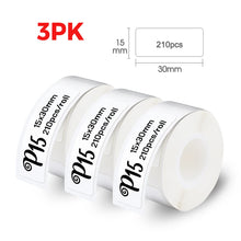Load image into Gallery viewer, P15 Thermal Label Printer Similar as D11 D110 D101 Mini Label Maker Portable Sticker Label Machine or 3PK-6PK 12mm Label Paper

