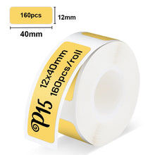 Load image into Gallery viewer, P15 White Label Tape Transparent P15 P12 Adhesive Label Paper Sticker for P15 P12 Marklife P15 P11 L12 Phomemo D30 Label Printer
