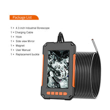 Load image into Gallery viewer, P40 8mm Single Dual Lens Industrial Endoscope 1080P 4.3 " IPS LCD Digital Inspection Camera With 8 LED For Car Sewer Checking
