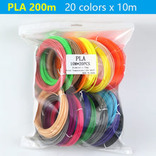 Load image into Gallery viewer, PLA/ABS 3D Pen Filament 10/20 Rolls 10M Diameter 1.75mm 200M Plastic Filament For 3D Pen 3D Printer pen,Color Does Not Repeat
