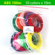 Load image into Gallery viewer, PLA/ABS 3D Pen Filament 10/20 Rolls 10M Diameter 1.75mm 200M Plastic Filament For 3D Pen 3D Printer pen,Color Does Not Repeat

