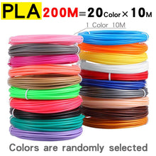 Load image into Gallery viewer, PLA Filament For 3D Pen Printing Material 10/20 Rolls 10M Diameter 1.75mm 200M No Smell Safety Plastic Refill for 3D Printer Pen

