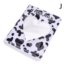 Load image into Gallery viewer, PVC Cartoon Album Clear Pockets Holds Mini Photos Album Card Collection Book Round Hollow Photo Mini Album Scrap Collector Book
