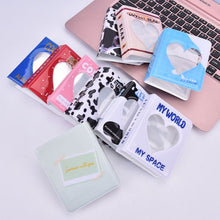 Load image into Gallery viewer, PVC Cartoon Album Clear Pockets Holds Mini Photos Album Card Collection Book Round Hollow Photo Mini Album Scrap Collector Book
