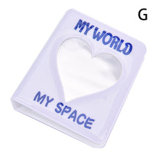 Load image into Gallery viewer, PVC Cartoon Album Clear Pockets Holds Mini Photos Album Card Collection Book Round Hollow Photo Mini Album Scrap Collector Book
