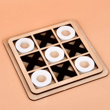 Load image into Gallery viewer, Parent-Child Interaction Wooden Board Game XO Tic Tac Toe Chess Funny Developing Intelligent Educational Toy Puzzles
