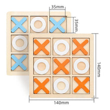Load image into Gallery viewer, Parent-Child Interaction Wooden Board Game XO Tic Tac Toe Chess Funny Developing Intelligent Educational Toy Puzzles
