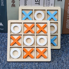 Load image into Gallery viewer, Parent-Child Interaction Wooden Board Game XO Tic Tac Toe Chess Funny Developing Intelligent Educational Toy Puzzles
