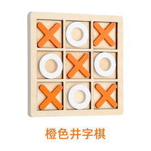 Load image into Gallery viewer, Parent-Child Interaction Wooden Board Game XO Tic Tac Toe Chess Funny Developing Intelligent Educational Toy Puzzles
