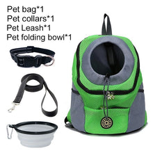 Load image into Gallery viewer, Pet Dog Carrier Bag Carrier For Dogs Backpack Out Double Shoulder Portable Travel Backpack Outdoor Dog Carrier Bag Travel Set
