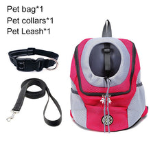 Load image into Gallery viewer, Pet Dog Carrier Bag Carrier For Dogs Backpack Out Double Shoulder Portable Travel Backpack Outdoor Dog Carrier Bag Travel Set
