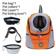 Load image into Gallery viewer, Pet Dog Carrier Bag Carrier For Dogs Backpack Out Double Shoulder Portable Travel Backpack Outdoor Dog Carrier Bag Travel Set
