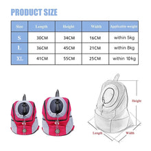 Load image into Gallery viewer, Pet Dog Carrier Pet Backpack Bag Portable Travel Bag Pet Dog Front Bag Mesh Outdoor Hiking Head Out Double Shoulder Sports NEW
