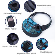 Load image into Gallery viewer, Pet Dogs Carrier Bag Outdoor Travel Walking Dog Shoulder Bag Breathable Mesh Oxford Puppy Sling Handbag Tote Pouch
