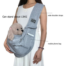 Load image into Gallery viewer, Pet Puppy Carrier Bag Cats Puppy Outdoor Travel Dog Shoulder Bag Cotton Single Comfort Sling Handbag Tote Pouch
