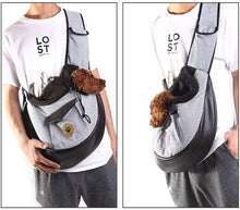 Load image into Gallery viewer, Pet Supplies Puppy Carrier Outdoor Travel Dog Shoulder Bag Mesh Oxford Single Comfort Sling Handbag Tote Pouch
