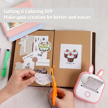 Load image into Gallery viewer, Phomemo 3 Rolls Self-adhesive Transparent Sticker Thermal Paper for T02 M02X Label Sticky DIY Photo Texts Study Notes Printing
