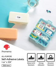 Load image into Gallery viewer, Phomemo M110 M200 M220 Label Paper Round F-type Jewelry Thermal Paper Sticker Multi-Purpose Label Tape Self-Adhesive Paper
