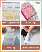 Load image into Gallery viewer, Phomemo Q30 D30 Label Maker Tape Sticker Replacement Waterproof Tearproof Thermal Label Sticker Paper for School Home Office
