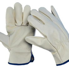 Load image into Gallery viewer, Pig Skin Leather Gloves  Mens Work Safety Working Mens Mechanical Repairing Womens Gardening Gloves
