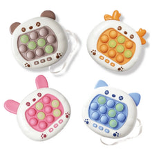 Load image into Gallery viewer, Pop Light Fidget Game Quick Push Bubble Game Handle Toys Boys &amp; Girls Anti-Stress Toys with LED Game Machine Relieve Stress Toys
