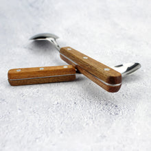 Load image into Gallery viewer, Popular Eco-Friendly Real Wood Handle Stainless Steel Cutlery Elegant Dinnerware Tableware Excellent Performance For Home
