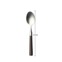 Load image into Gallery viewer, Popular Eco-Friendly Real Wood Handle Stainless Steel Cutlery Elegant Dinnerware Tableware Excellent Performance For Home
