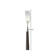 Load image into Gallery viewer, Popular Eco-Friendly Real Wood Handle Stainless Steel Cutlery Elegant Dinnerware Tableware Excellent Performance For Home

