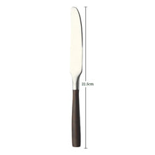 Load image into Gallery viewer, Popular Eco-Friendly Real Wood Handle Stainless Steel Cutlery Elegant Dinnerware Tableware Excellent Performance For Home
