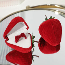 Load image into Gallery viewer, Popular Strawberry Box Cute Jewelry Boxes Ring Flocking Storage Box Fashion Earring Jewelry Box Birthday Gift
