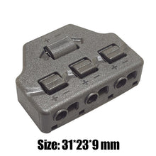 Load image into Gallery viewer, Port Sharing Box 3/6 Ports Distribution Railway Layout Wire Connector Cable Splitter for LED Lighting Terminal Block Connection

