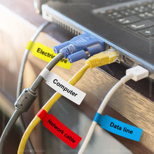 Load image into Gallery viewer, Portable Label Printer P15 Wire Cabel Label Paper Yellow Label Tape Compatible P15 Labeller Phomemo Label Maker D30 Q30 Q30S
