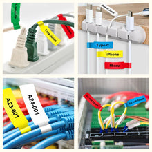 Load image into Gallery viewer, Portable Label Printer P15 Wire Cabel Label Paper Yellow Label Tape Compatible P15 Labeller Phomemo Label Maker D30 Q30 Q30S
