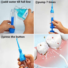 Load image into Gallery viewer, Portable Oral Irrigator Clean Mouth Wash Your Tooth powerful Irrigation Manual Water Pick Dental Flosser Washing No Electricity 0ral irrigator
