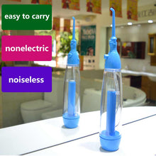 Load image into Gallery viewer, Portable Oral Irrigator Clean Mouth Wash Your Tooth powerful Irrigation Manual Water Pick Dental Flosser Washing No Electricity 0ral irrigator
