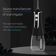 Load image into Gallery viewer, Portable Oral Irrigator Water Flosser Dental Water Jet Tools Pick Cleaning Teeth 300ML 5 Nozzles Mouth Washing Machine Floss 0ral irrigator

