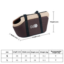 Load image into Gallery viewer, Portable Pet Carrier Bag Dog Bags Small Dogs Cat Outdoor Travel Pet Sling Bag Chihuahua Pug Yorkshire Terrier Puppy Pet Supplies

