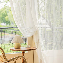 Load image into Gallery viewer, Postmodern Style Solid Window Sheer Curtains for Living Room Modern Voile Lace White Tulle Cortinas Para Salon Bedroom Blinds
