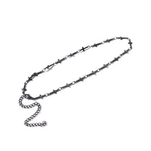 Load image into Gallery viewer, Punk Stainless Steel Cross Choker Necklace for Women Girls Hiphop Gothic Cross Collar Necklace Rock Fashion Jewelry Gifts

