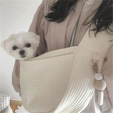 Load image into Gallery viewer, Puppy Carrier Dog Bag Handmade Cat Kitten Pet Outdoor Travel Handbag Canvas Single Shoulder  Bag Tote Shoulder Bag Breathable
