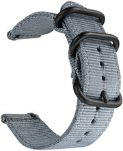Load image into Gallery viewer, Release Watch Strap for Men Women Premium Nylon NATO Watch Band with Black Stainless Buckle -18mm, 20mm,22mm,24mm
