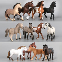Load image into Gallery viewer, Realistic Animal Horse Models Action &amp; Toy Figures Solid Emulation Appaloosa Harvard Hannover Clydesdale Quarter arabian Horse
