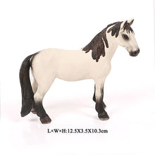 Load image into Gallery viewer, Realistic Animal Horse Models Action &amp; Toy Figures Solid Emulation Appaloosa Harvard Hannover Clydesdale Quarter arabian Horse
