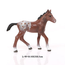 Load image into Gallery viewer, Realistic Animal Horse Models Action &amp; Toy Figures Solid Emulation Appaloosa Harvard Hannover Clydesdale Quarter arabian Horse
