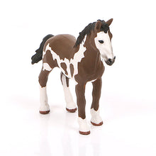 Load image into Gallery viewer, Realistic Animal Horse Models Action &amp; Toy Figures Solid Emulation Appaloosa Harvard Hannover Clydesdale Quarter arabian Horse
