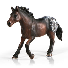 Load image into Gallery viewer, Realistic Animal Horse Models Action &amp; Toy Figures Solid Emulation Appaloosa Harvard Hannover Clydesdale Quarter arabian Horse
