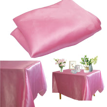 Load image into Gallery viewer, Rectangle Satin Tablecloth Overlays Wedding Banquet Tapete Home Dining Table Cover Christmas Halloween Birthday Table Cloth
